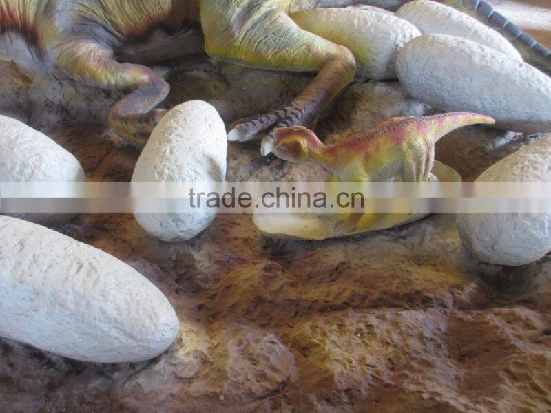 Fiberglass dinosaur statue for decoration