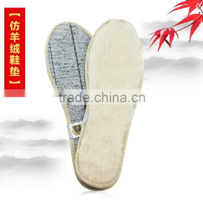 Heating feet wool comfortable warm insoles for shoes