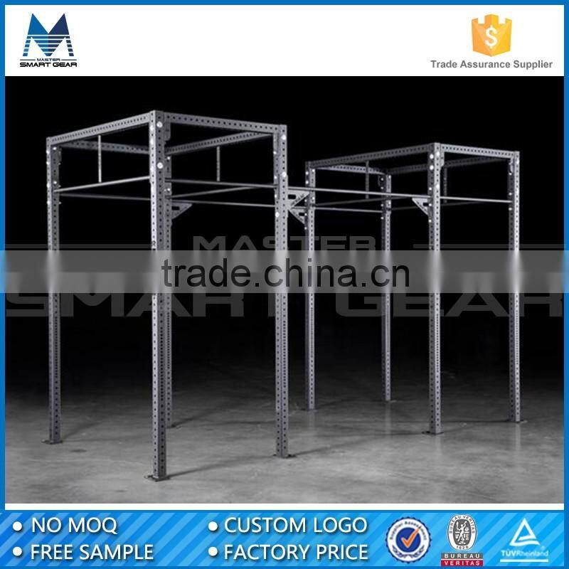 MSG Powder Coated Steel Commercial Gym Free Standing Crossfit Rig with J-Cup