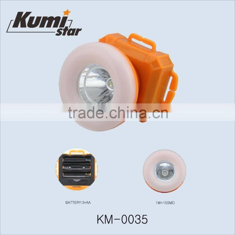 dry battery led headlamp flashlight KM-0034