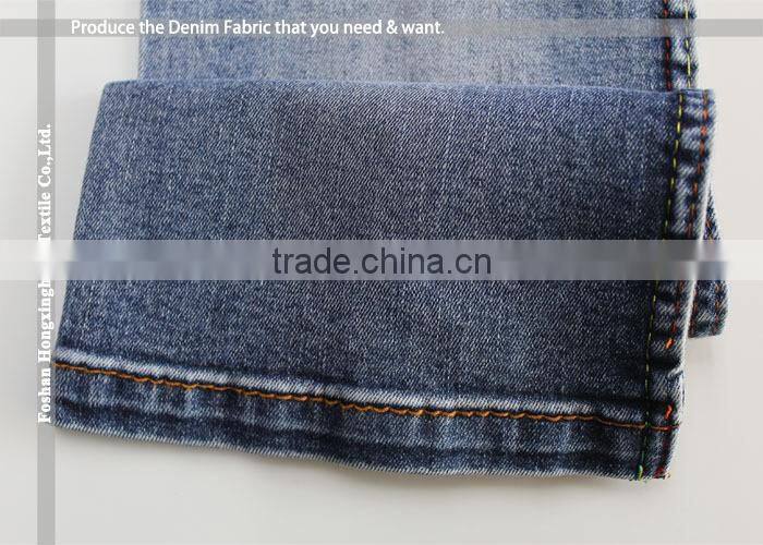 NO.A2113 Indigo denim 99% cotton 1% spandex knitted fabric buy fabric from china
