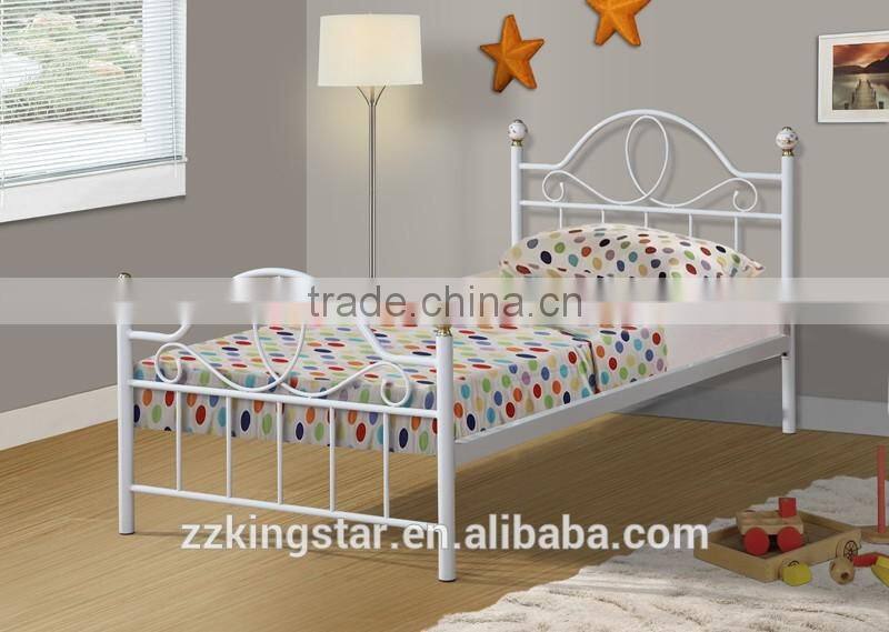 2016 SGS Approved Luxury metal small size iron bed
