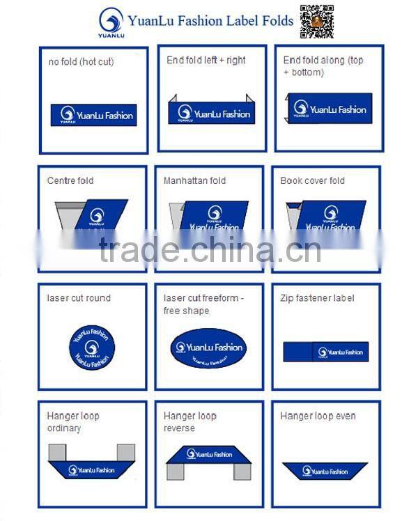 custom designed Colorful garment woven label for brand