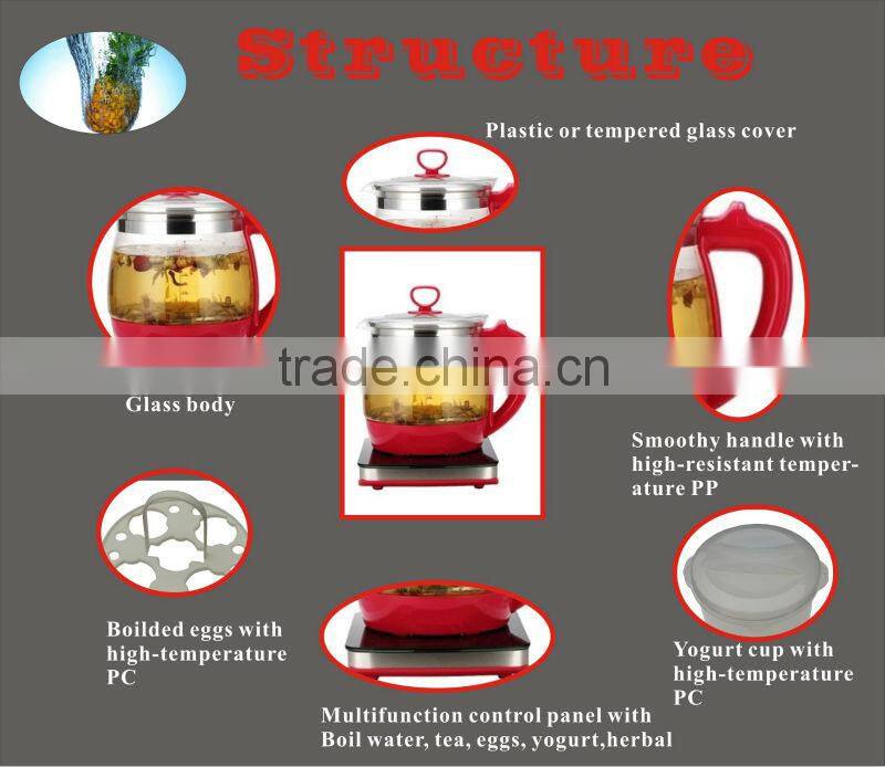 Glass kettle -2014 multi kettle