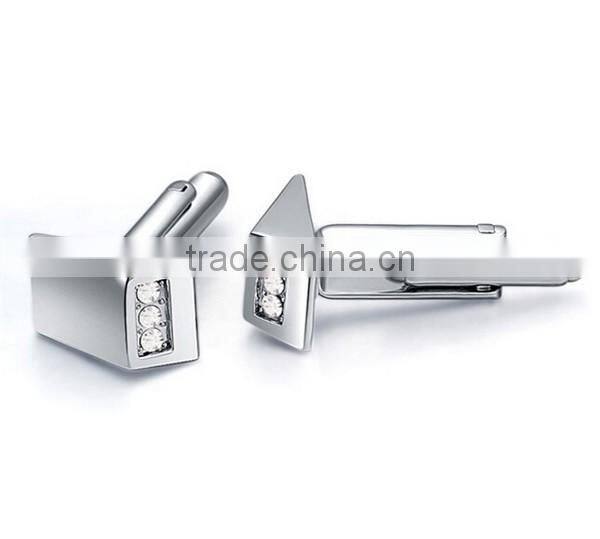 Europe unique design cufflinks silver diamond wedding cuff links for mens shirts