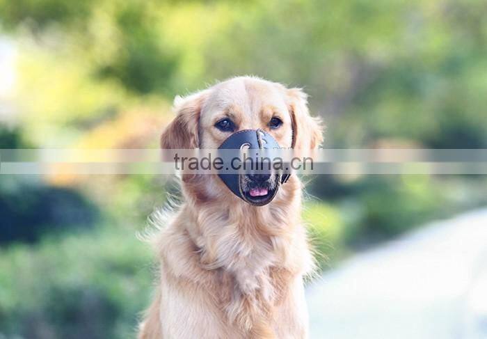 Comfortable Breathing Leather Pet Muzzle, Custom Dog Mouth Mask, Mouth Cover