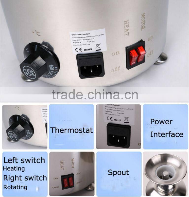 Household use Mini 4 layers china chocolate fountain with low prices and high quality