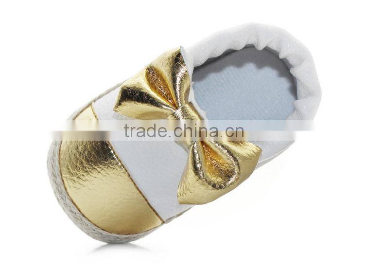baby cute bow soft leather shoes best selling 2016