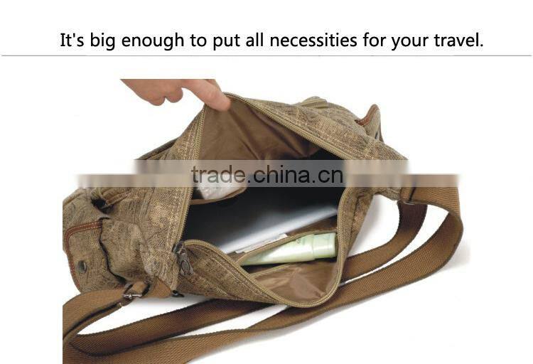 Retro Canvas Messenger Bag Travel Messenger Bag Men Canvas Crossbody Bag Men Shoulder Bag Canvas Sling Bag For Boys