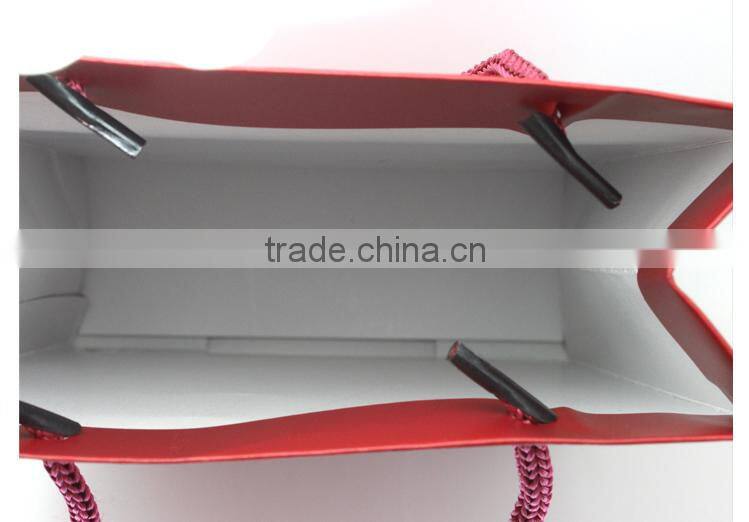 HIGH GLOSS gold Thick Gift Cardboard Bag Custom Logo Print