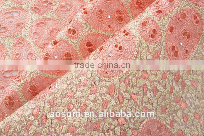 Cheap Professional Cotton Polyester Eyelet Embroidery Lace Fabric Bridal French Wedding Dress Lace African Lace Fabrics