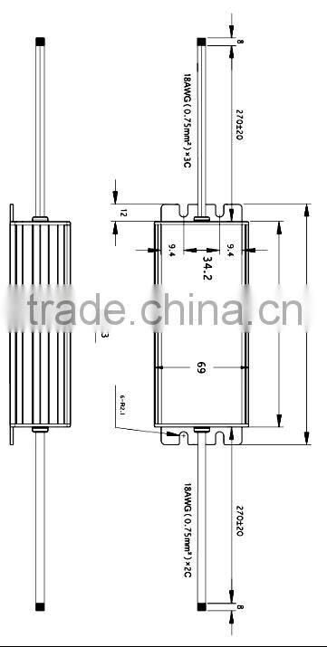 12v 100w led power supply driver with ce rohs ul approval