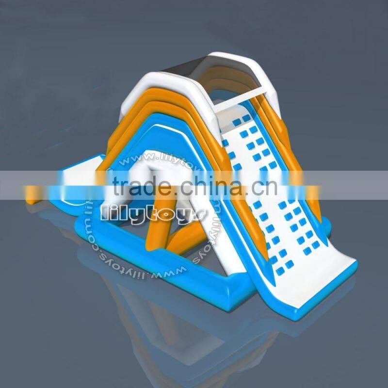 New design inflatable aqua slide, hot giant inflatable water slide, large inflatable floating water slides
