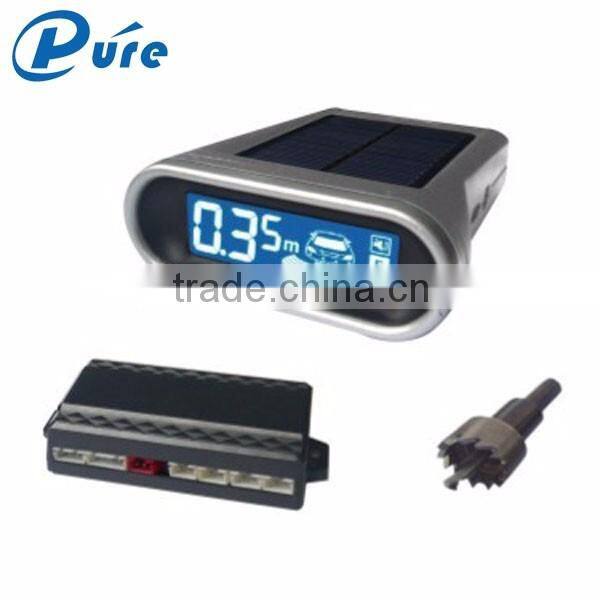 4 Sensors Solar Energy Wireless Parking Sensor with" Dang dang" reminder/human speaker optioinal