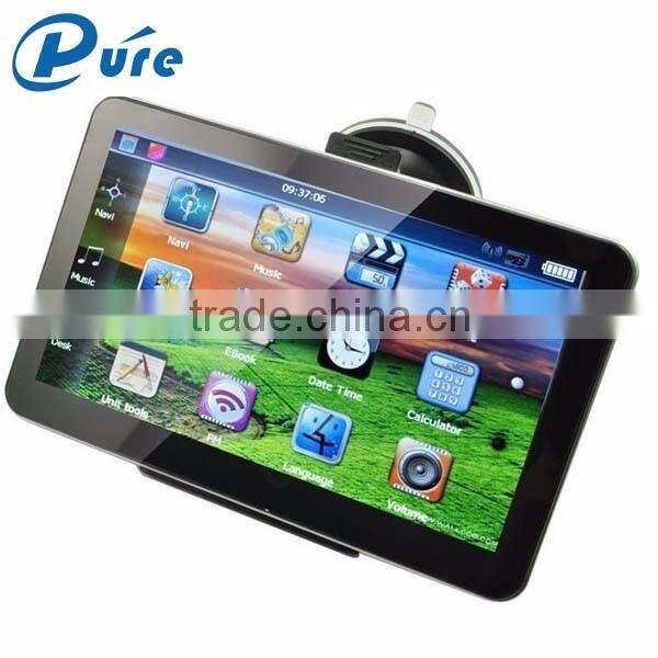 5" Car GPS Navigator 4GB Flash 480*272 Display Solution Multimedia with Rear View Camera
