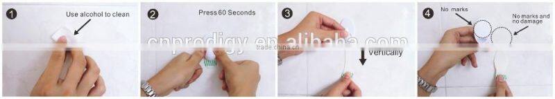 Adhesive round hooks, SELF ADHESIVE HOOK 1PK, towel hooks