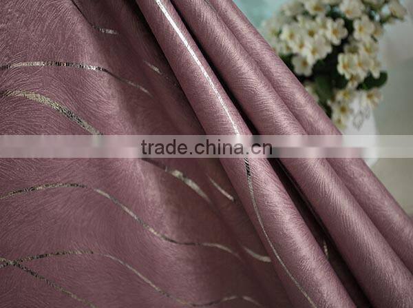 luxury foiling curtain with voile for high-end interior decoration, fashion luxury drapes curtains newly design 2015