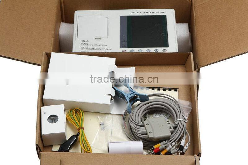 7-inch Color LCD Portable Digital 3-channel 12-lead Electrocardiograph ECG Machine EKG Machine-EKG-903A3-Shelly