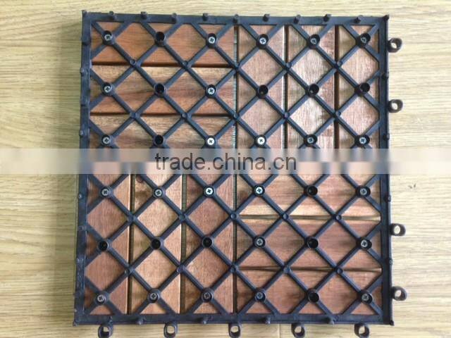 Garden deck tiles made of Acacia wood in Vietnam