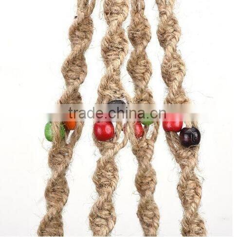 Wholesale 2016 Colorful Hanging Basket Plant Hanger Holders Large for Indoor and Outdoor Jute Rope 48 Inch