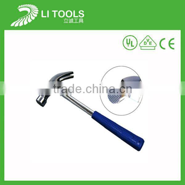 Good quality rubber handle Carbon steel framing nail hammer