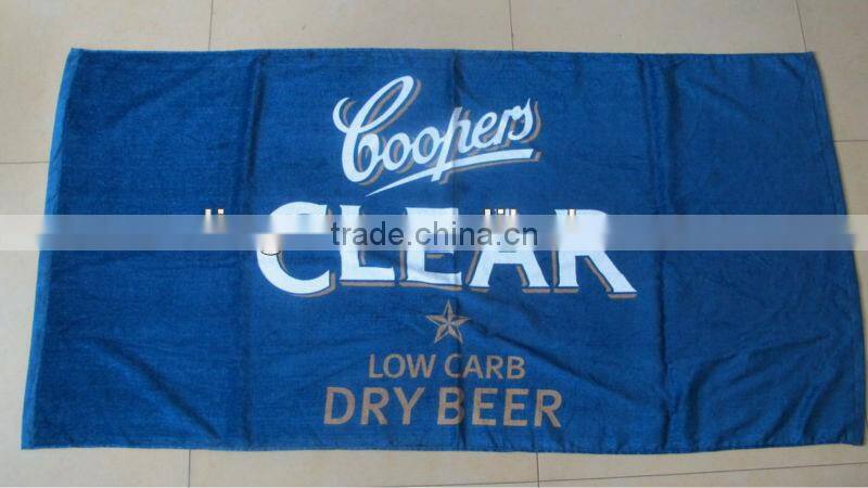 100% Cotton Velour Reactive CMYK & PHOTO Printed Beach Towel