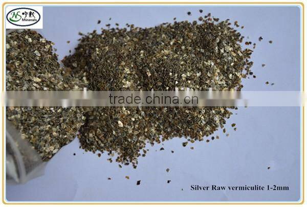 Bulk Expanded or unexpanded Silver Vermiculite for Board Fireproof 0.3-1mm
