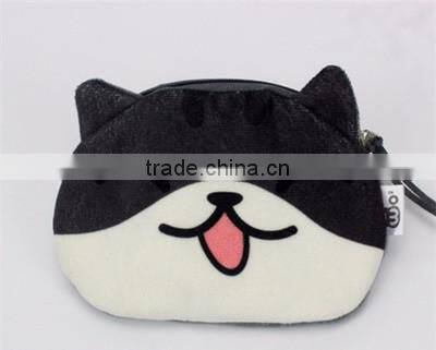 Made in Banglagesh grey cat coin purse bag (BJO1273)