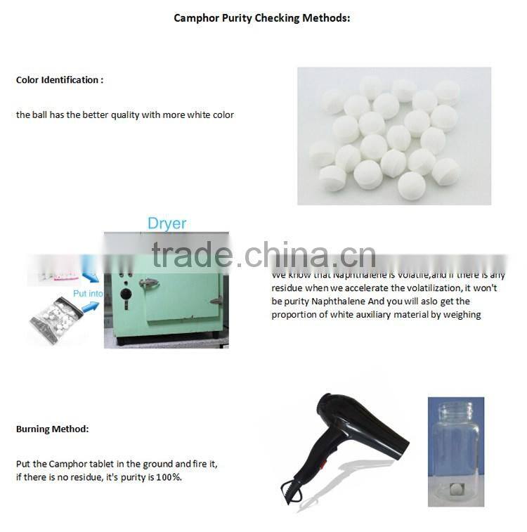 99%Pure Colorful Refined Naphthalene moth Balls for Closet