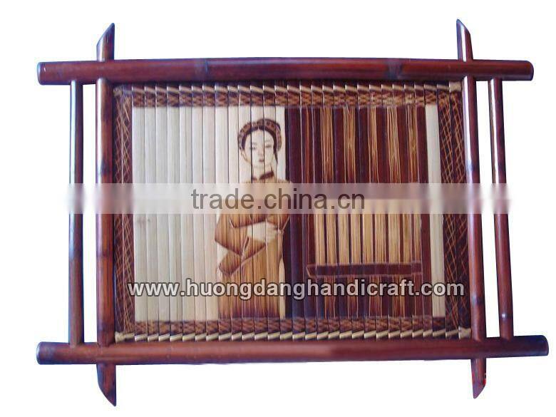 Durable bamboo painting made in Vietnam