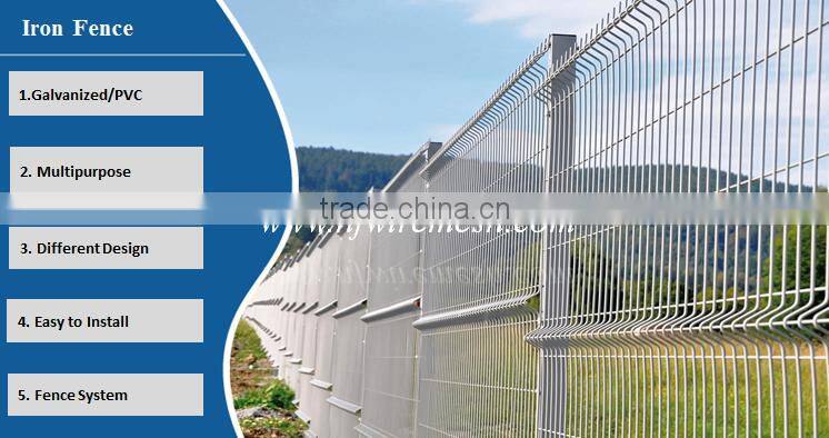 PVC Coated Frame Finishing and Metal Frame Material double wire welded fence(Guangzhou Factory)