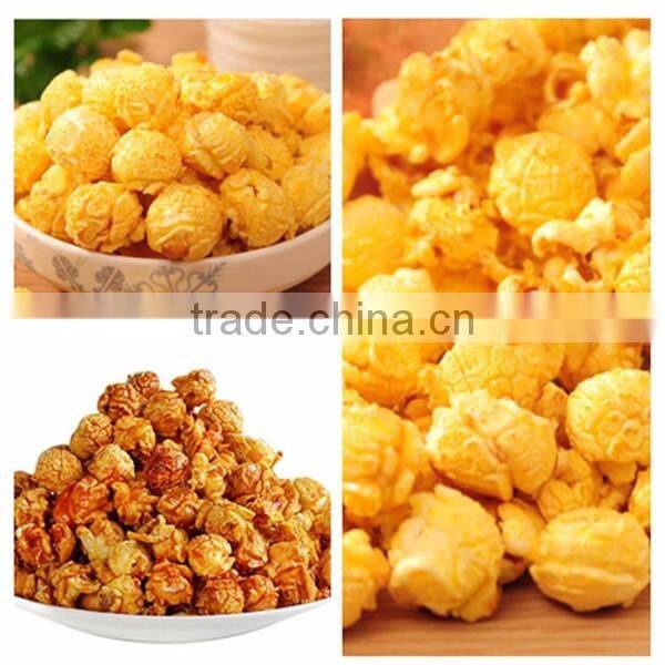 ZY Commercial automatic caramel popcorn making popper line /oil corn popping machine for sale(whatsapp:0086 15639144594)