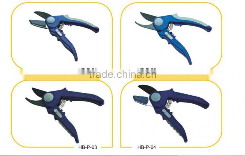 High quality 8-1/4" stainless steel garden tool pruning shears