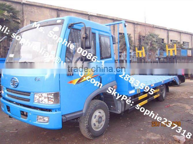 FAW trucks for carrying excavator/bulldozer,faw cargo truck,flatbed lorry