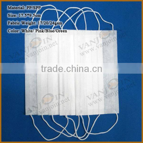 Dispsoable Elastic Earloop Face Mask For Medical Use