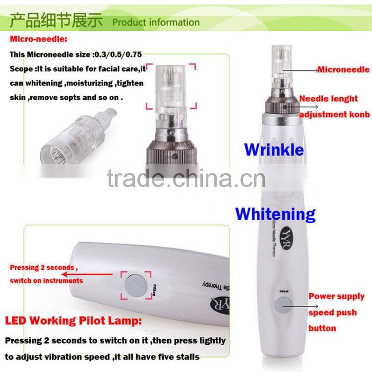 2017 White auto microneedle therapy system auto meso microneedle pen
