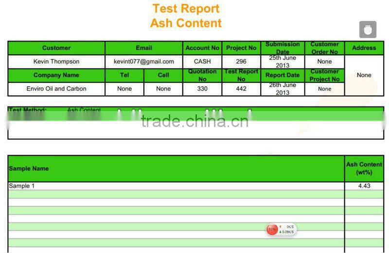 2012 Good Price Tire Rubber Pyrolysis Oil