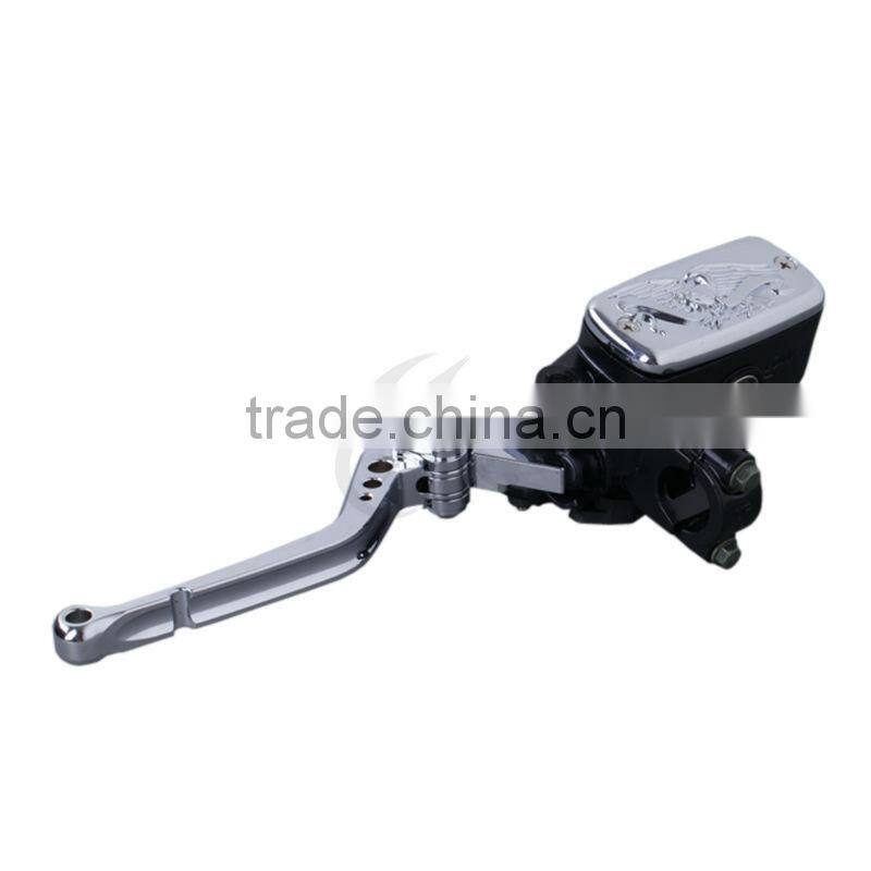 For Honda VFR800 1998-2001 Chrome Brake Clutch Master Cylinder Reservoir Lever