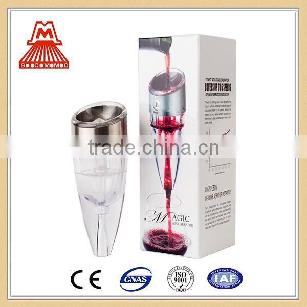 2017 latest hot-selling Magic red wine aerator pourer with stand wine decanter from China manufacturer