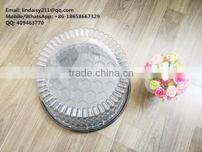 10" inch Accept Custom Order and BOPS Plastic Type plastic birthday cake box