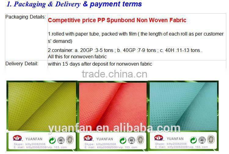 China pp nonwoven geotextile fabric