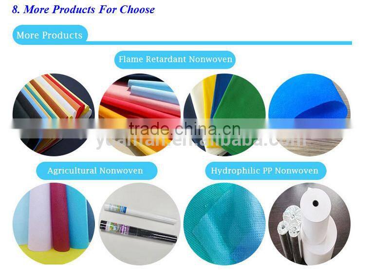 15 years of quality assurance Very high quality pp nonwoven fabrics
