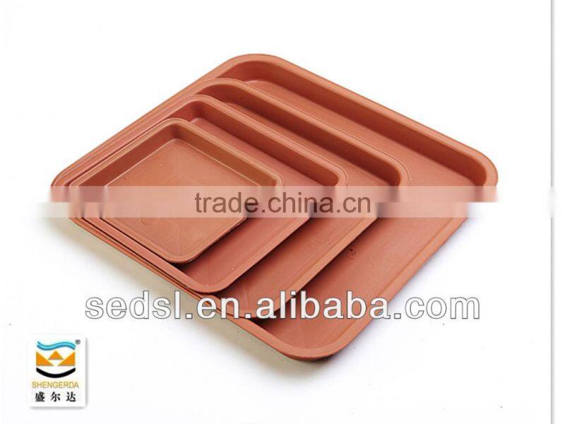 Different specifications terracotta round plastic flower pot saucers