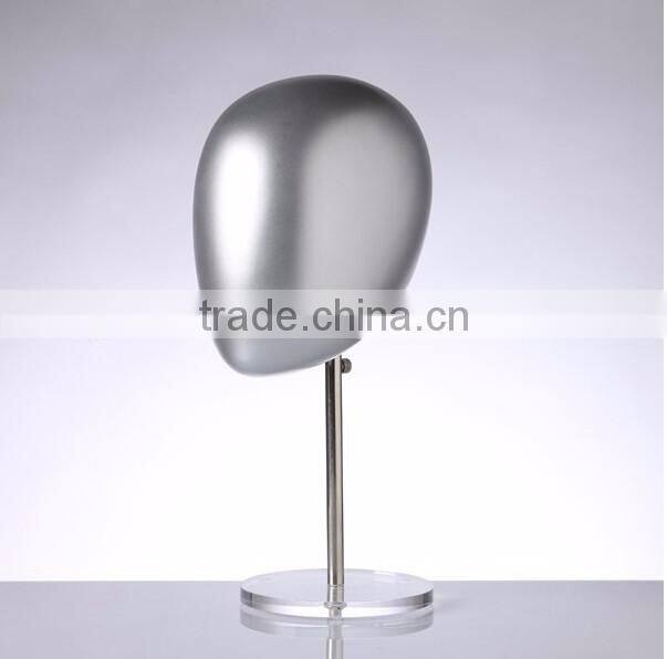 Long neck faceless egg head wooden mannequin for hat display