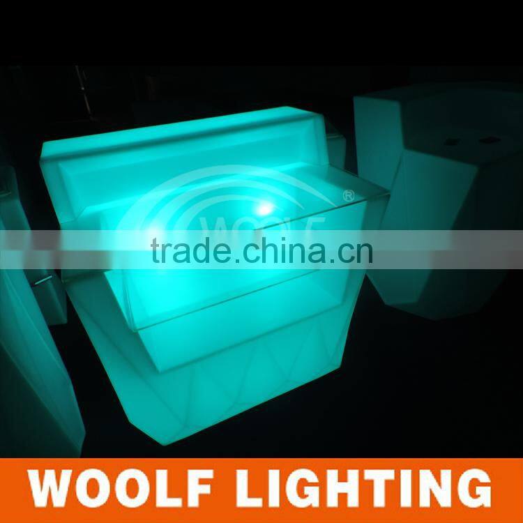 Modern Design Hotel Club Glow LED Bar Counter