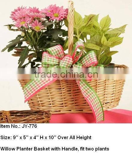 Wholesale empty willow flower vase baskets