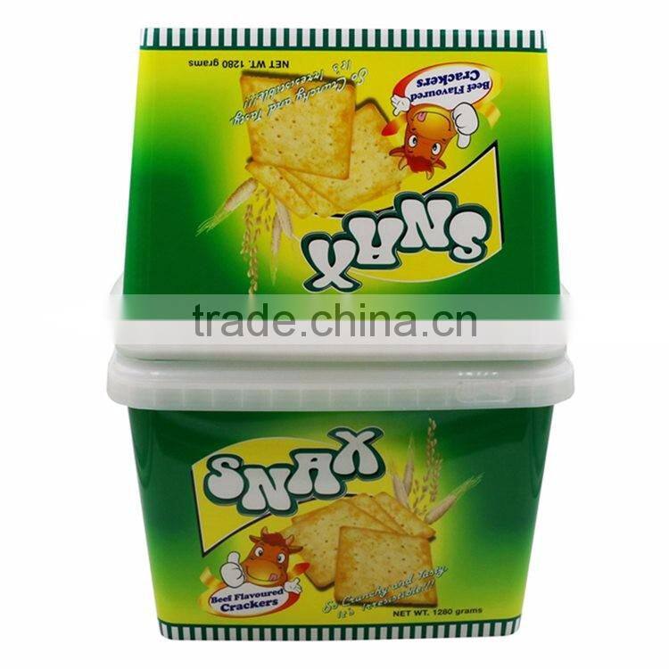 Transparent Plastic Food Container Cookie Box, Clear Cookie Box Packaging Plastic Lock Box