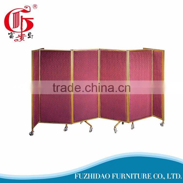 Three folding metal screen furniture hotel screen