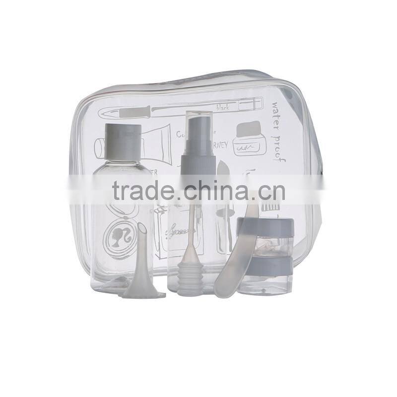2017 New 7Pcs Travel Accessories for Makeup Cosmetic Toiletries Liquid Containers