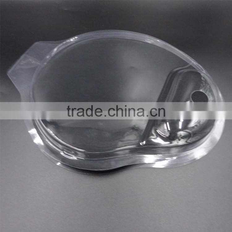 Custom clear pvc plastic vacuum forming blister tray cosmetics packaging disposable cosmetic tray